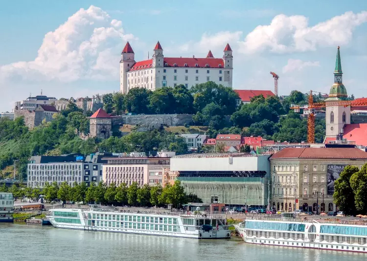 Il Castello di Bratislava che domina la capitale slovacca.